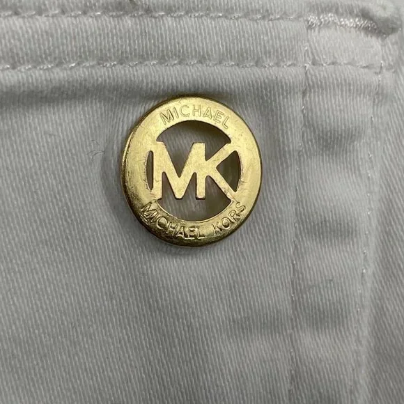 Michael Kors Jeans Womens 8 White Izzy Skinny Denim - Picture 9 of 10